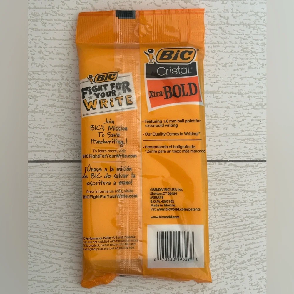 BIC Cristal Xtra Bold Assorted Ink Ball Pens